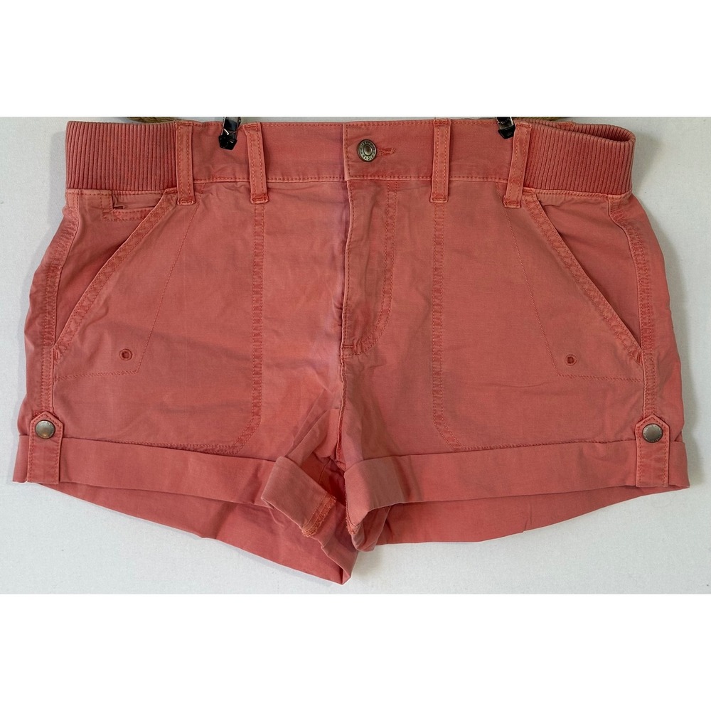 American Eagle Utility Stretch Shorts Womens 8 Coral Pink Excellent